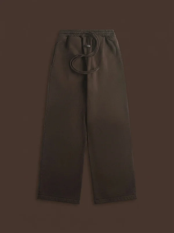 Fear Of God Sunfaded Wide Leg Sweatpant - Dark Brown
