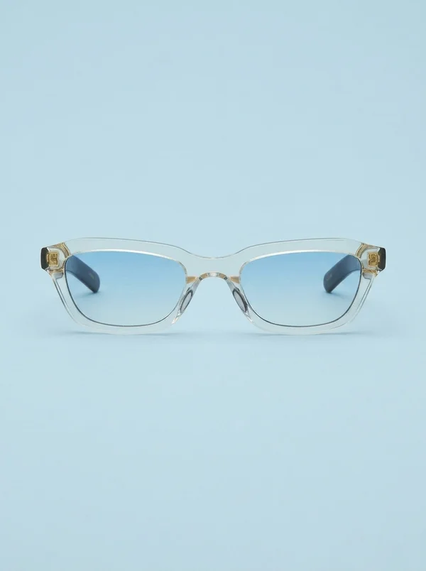 Flatlist Clint - Crystal Yellow / Dark Tortoise / Light Blue Lens