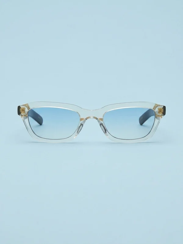 Flatlist Clint - Crystal Yellow / Dark Tortoise / Light Blue Lens