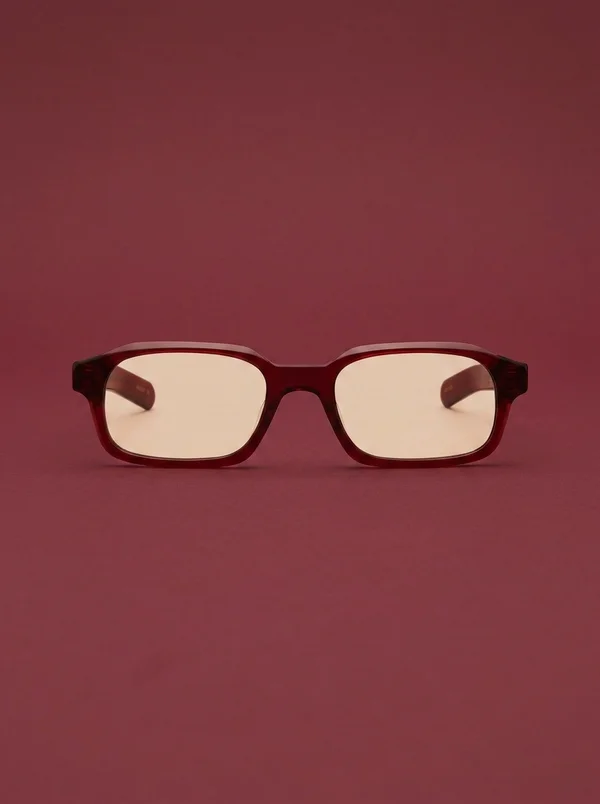 Flatlist Hanky - Crystal Burgundy / Peach Lens