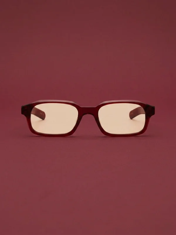 Flatlist Hanky - Crystal Burgundy / Peach Lens