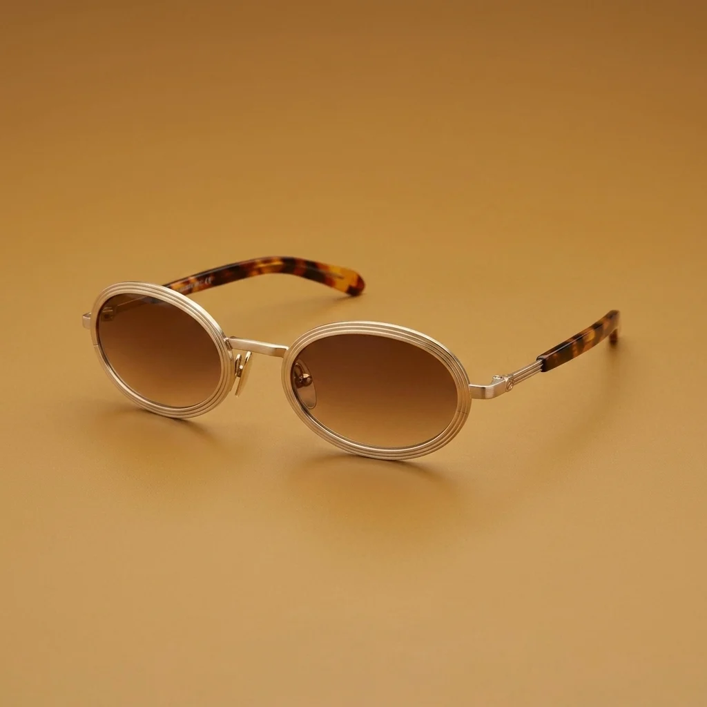 Flatlist Reno - Brushed Light Gold / Classic Havana / Brown Gradient Lens