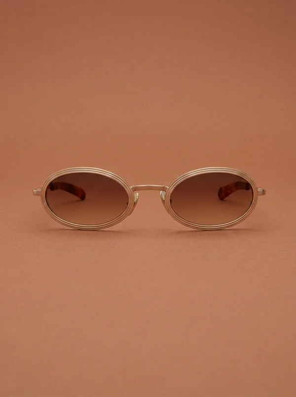 Flatlist Reno - Brushed Light Gold / Classic Havana / Brown Gradient Lens