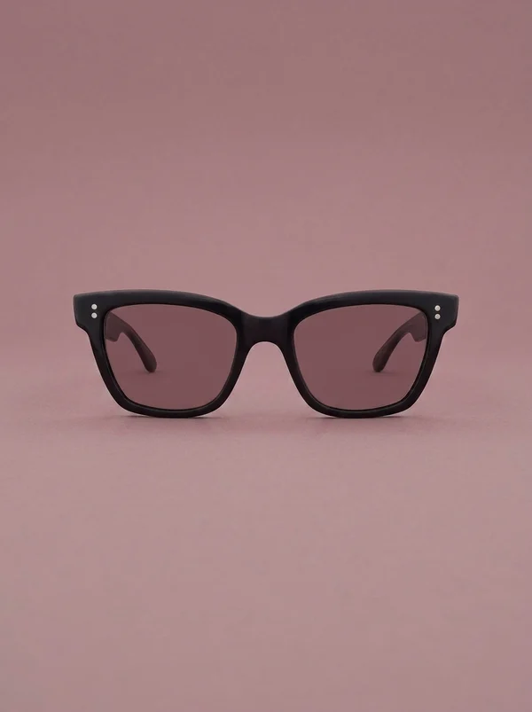 Garrett Leight Mr. Leight Lola Sunglass - Sweet Rose / Chocolate Gold