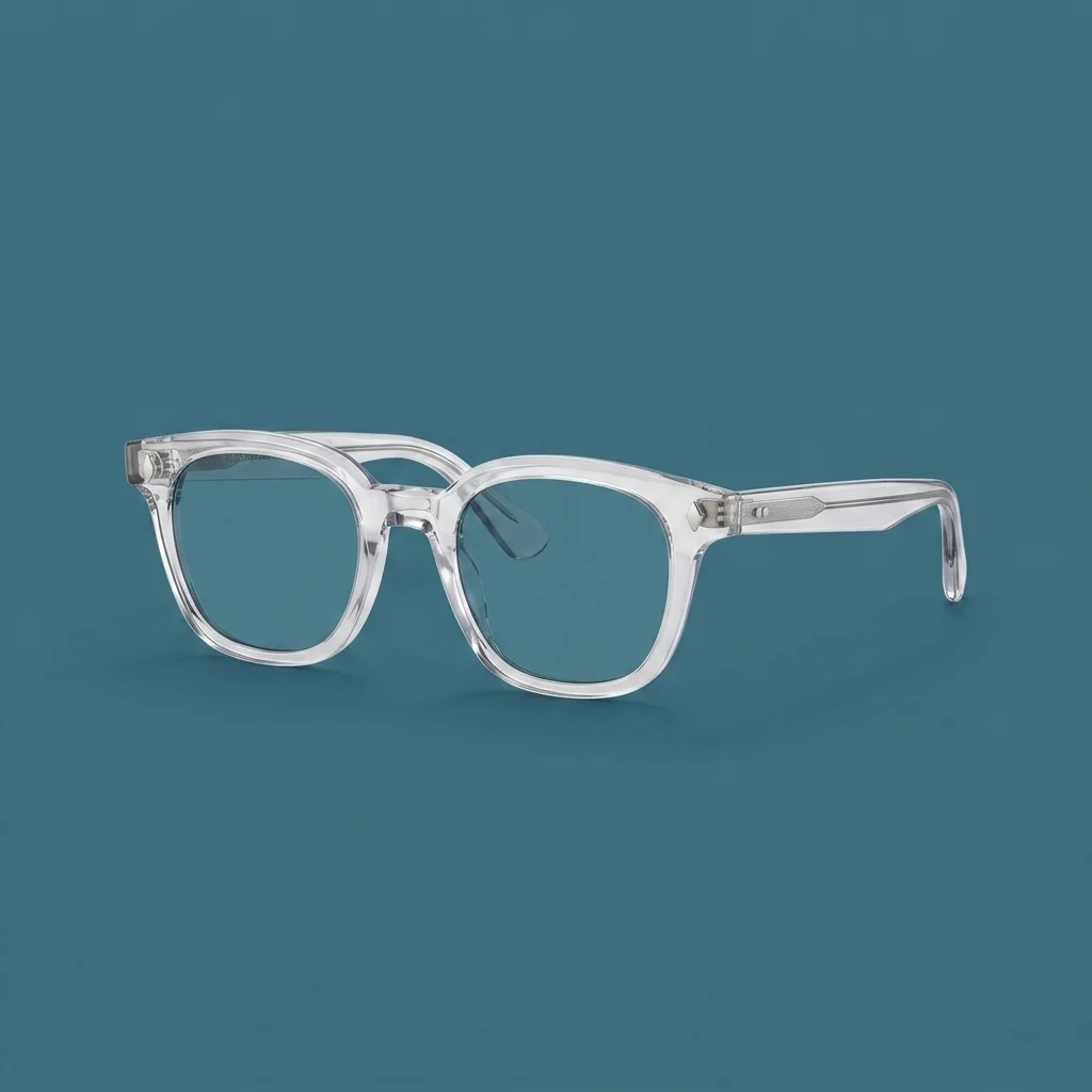 Garrett Leight Mr. Leight Rell Sunglass - Chandelier Silver / Blue Smoke