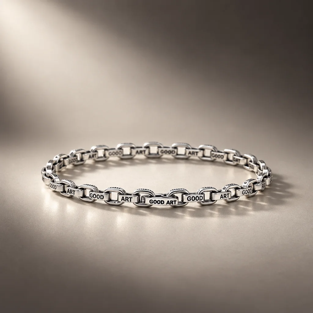 GOOD ART HLYWD Pequeño A Mano Bracelet - Sterling Silver