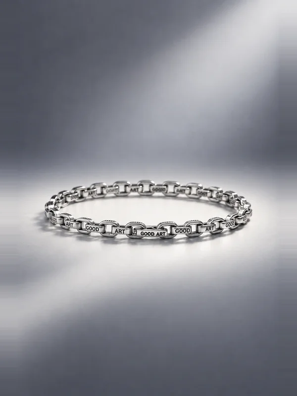 GOOD ART HLYWD Pequeño A Mano Bracelet - Sterling Silver