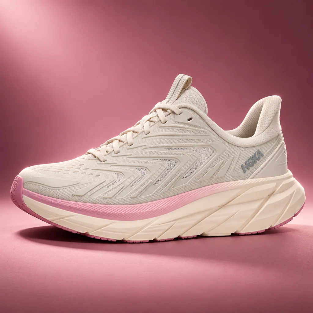 HOKA W Clifton Utility Alabaster/Dewy Pink