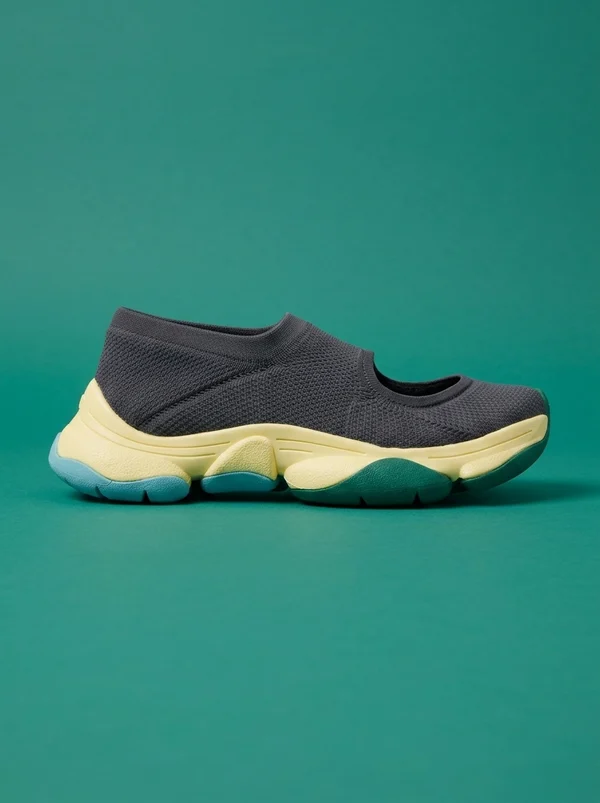 HOMME PLISSÉ ISSEY MIYAKE Gray CAMPER Edition Karst Finch Sneakers