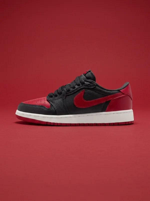 Jordan Grade School Retro 1 Low Banned Black/Red/White