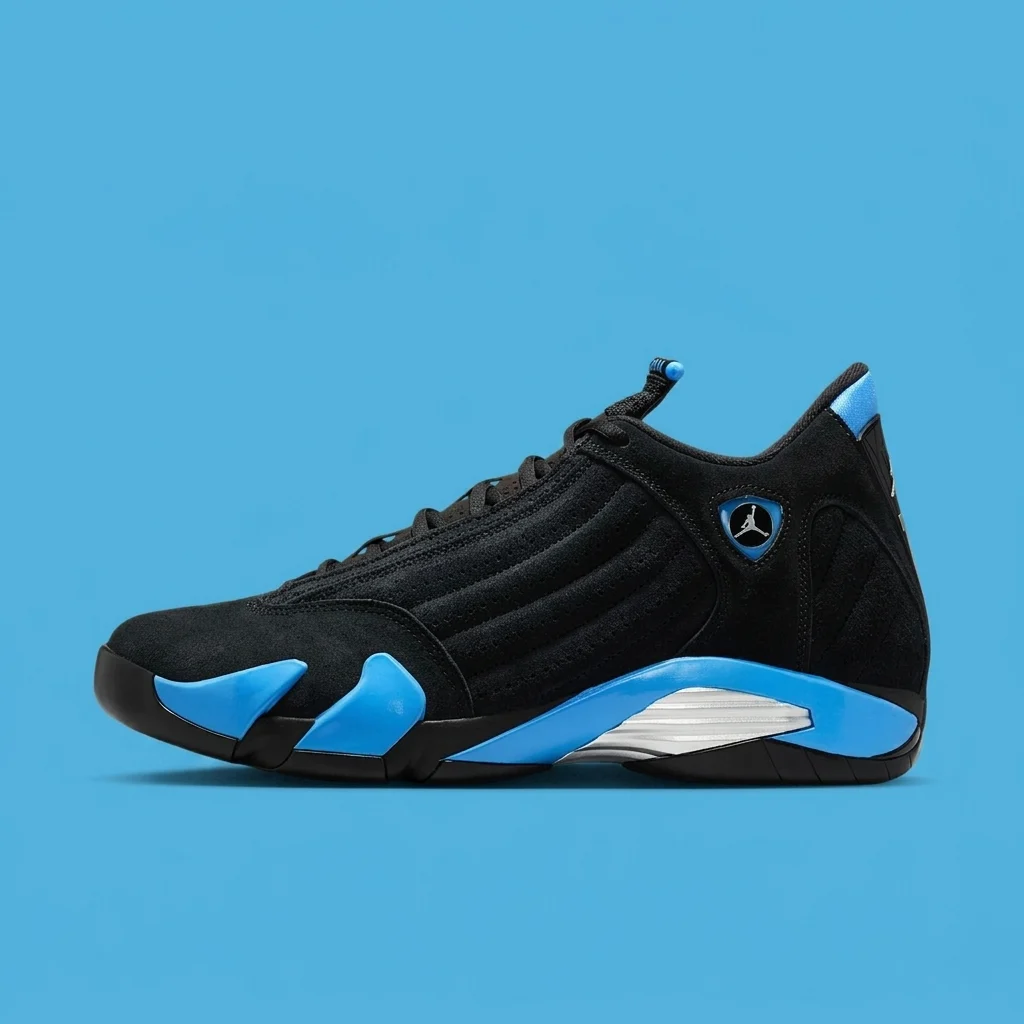Air Jordan 14 Retro "Black/University Blue" Men's Shoes