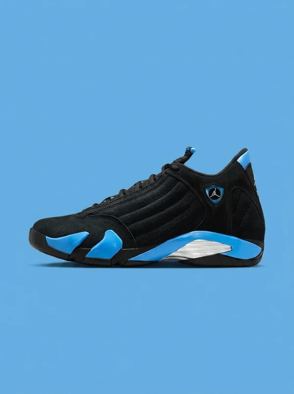 Air Jordan 14 Retro "Black/University Blue" Men's Shoes