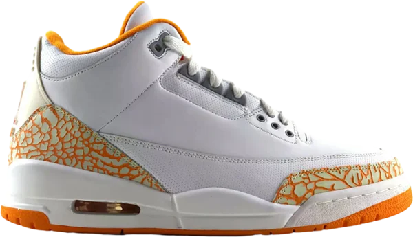 Air Jordan 3 Orange Citrus WMNS White / Cement Grey