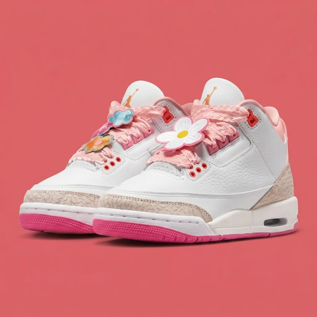Air Jordan 3 Spring Flowers Pink Bloom