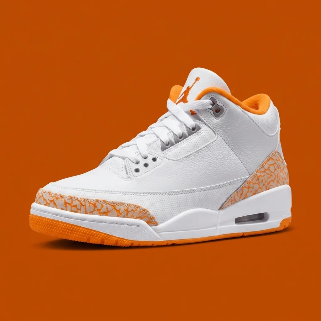 Jordan Retro 3 White/Orange