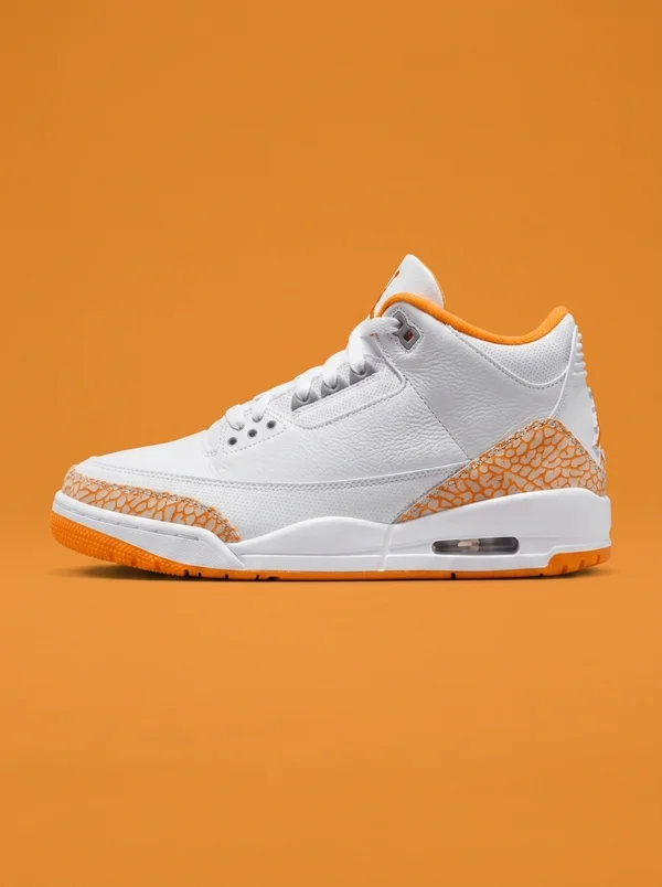 Jordan Retro 3 White/Orange
