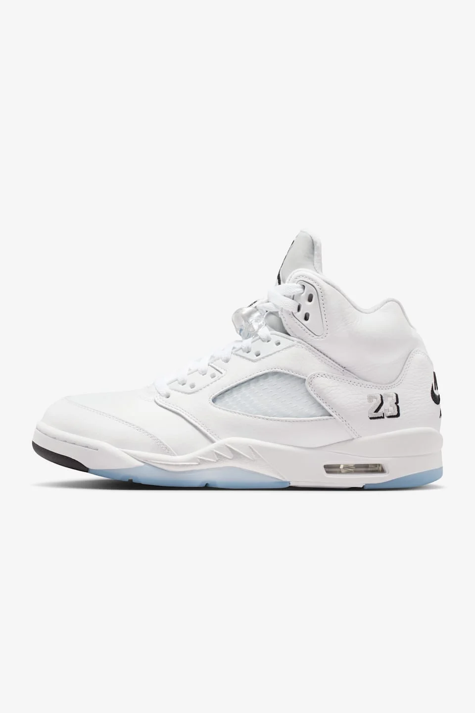 Air Jordan 5 Retro OG White and Metallic Silver