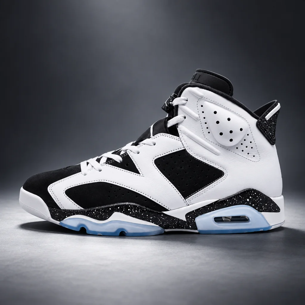 Air Jordan 6 'Oreo' Sneaker - White & Black