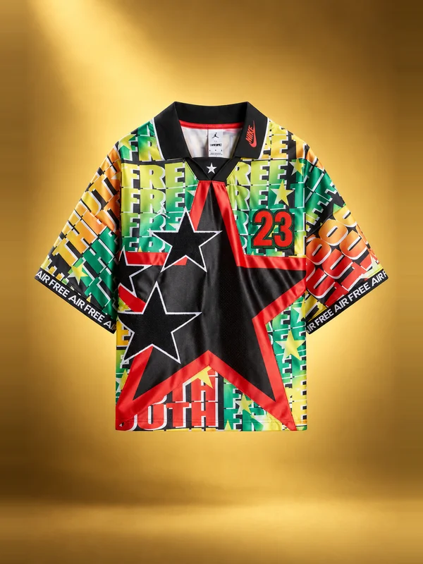 Air Jordan x Free the Youth Football Jersey - White & Black