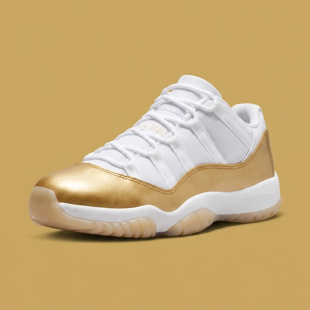 Jordan Retro 11 Low White/Gold