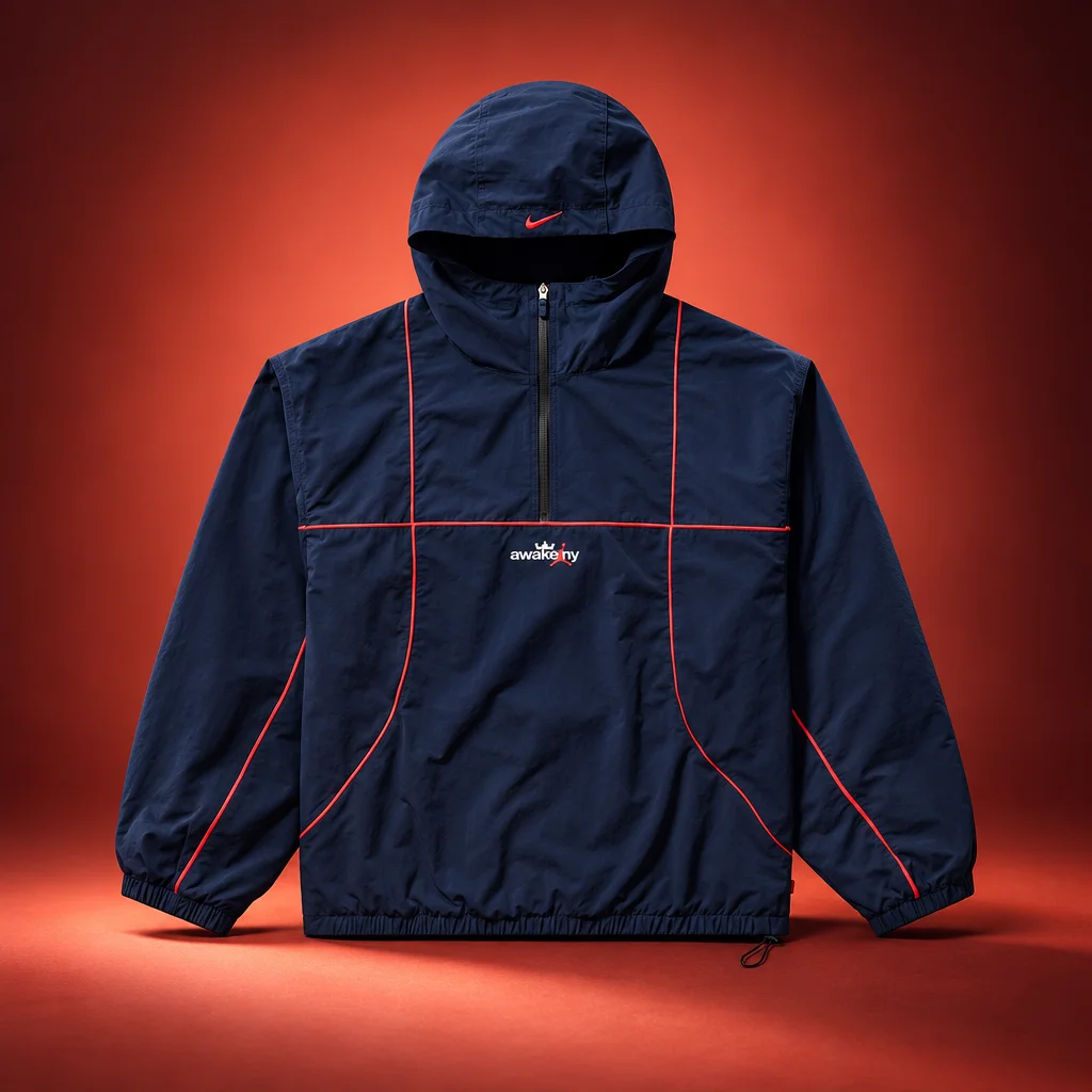 Jordan x Awake NY Track Jacket - Midnight Navy / Infrared 23