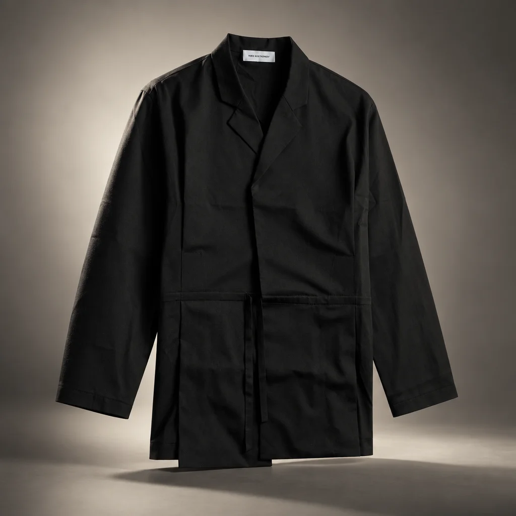 Kiko Kostadinov Laan Gathered Blazer - Crow Black