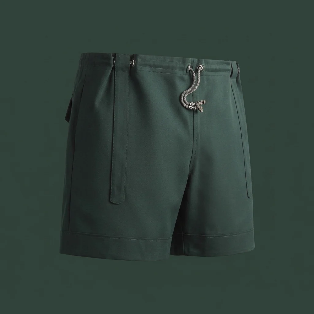 Kiko Kostadinov Light Wool Kyan Short - Scarab