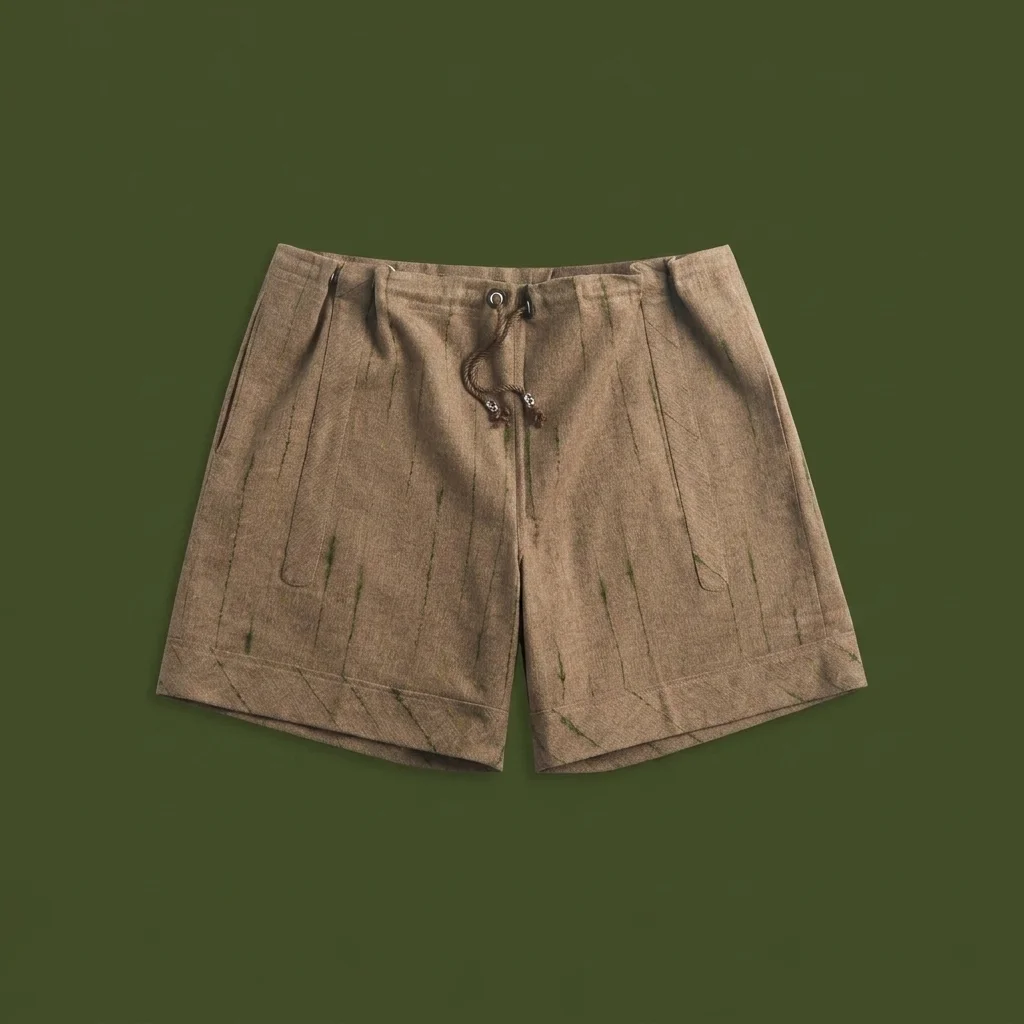 Kiko Kostadinov Mosaic Check Kyan Short - Moor Brown
