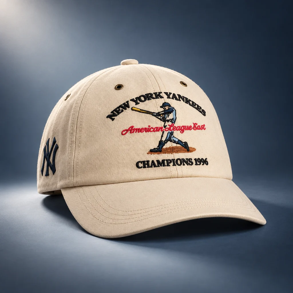 Kith & '47 for the New York Yankees Clean Up Duck Canvas Long Visor Cap - Sandrift