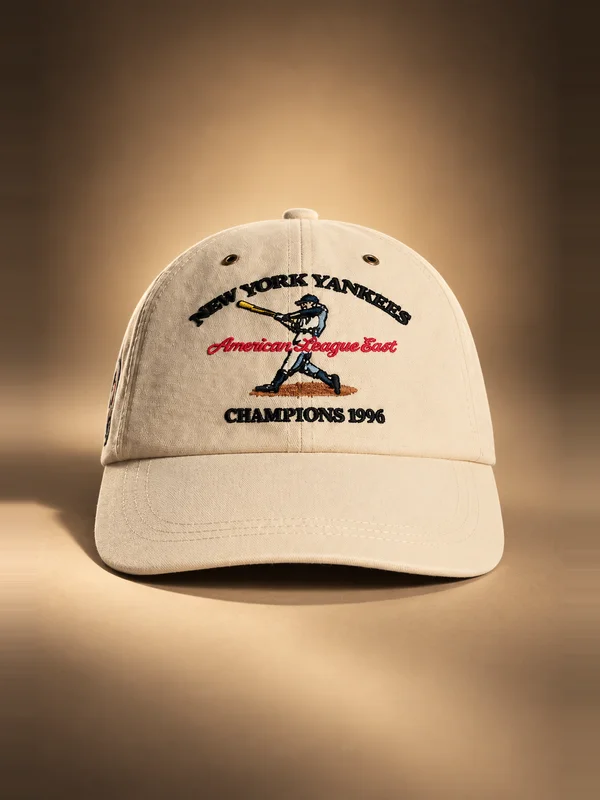 Kith & '47 for the New York Yankees Clean Up Duck Canvas Long Visor Cap - Sandrift