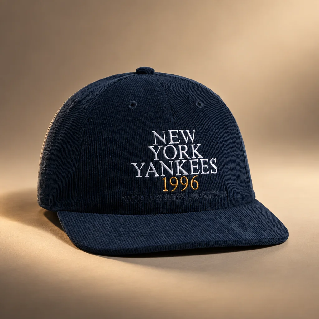 Kith & '47 for the New York Yankees Corduroy Curve Clean Up Cap - Nocturnal