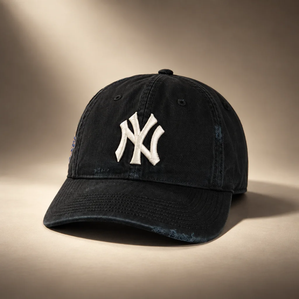 Kith & '47 for the New York Yankees Sun Faded Franchise LS Cap - Black