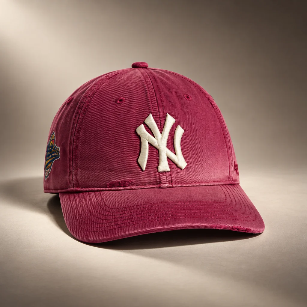 Kith & '47 for the New York Yankees Sun Faded Franchise LS Cap - Garnet
