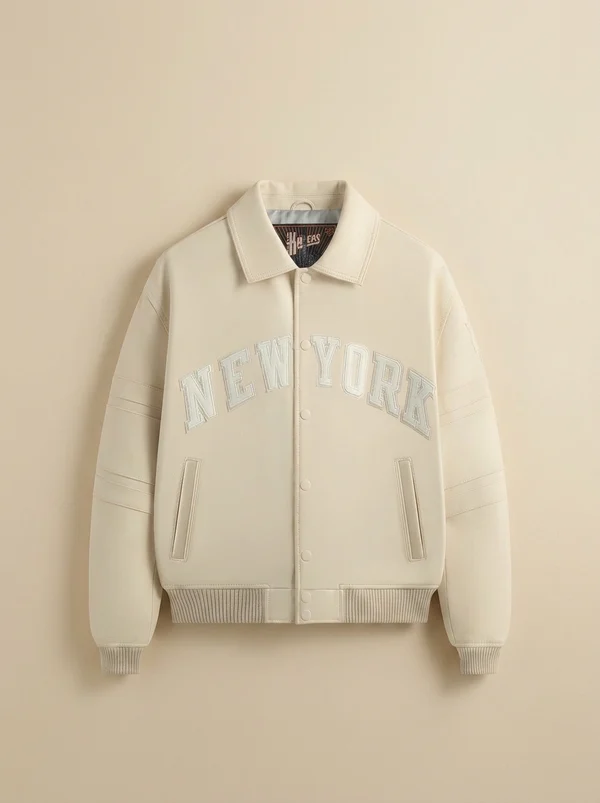Kith & AVIREX for the New York Knicks Patrick Ewing Legend Jacket - Sandrift