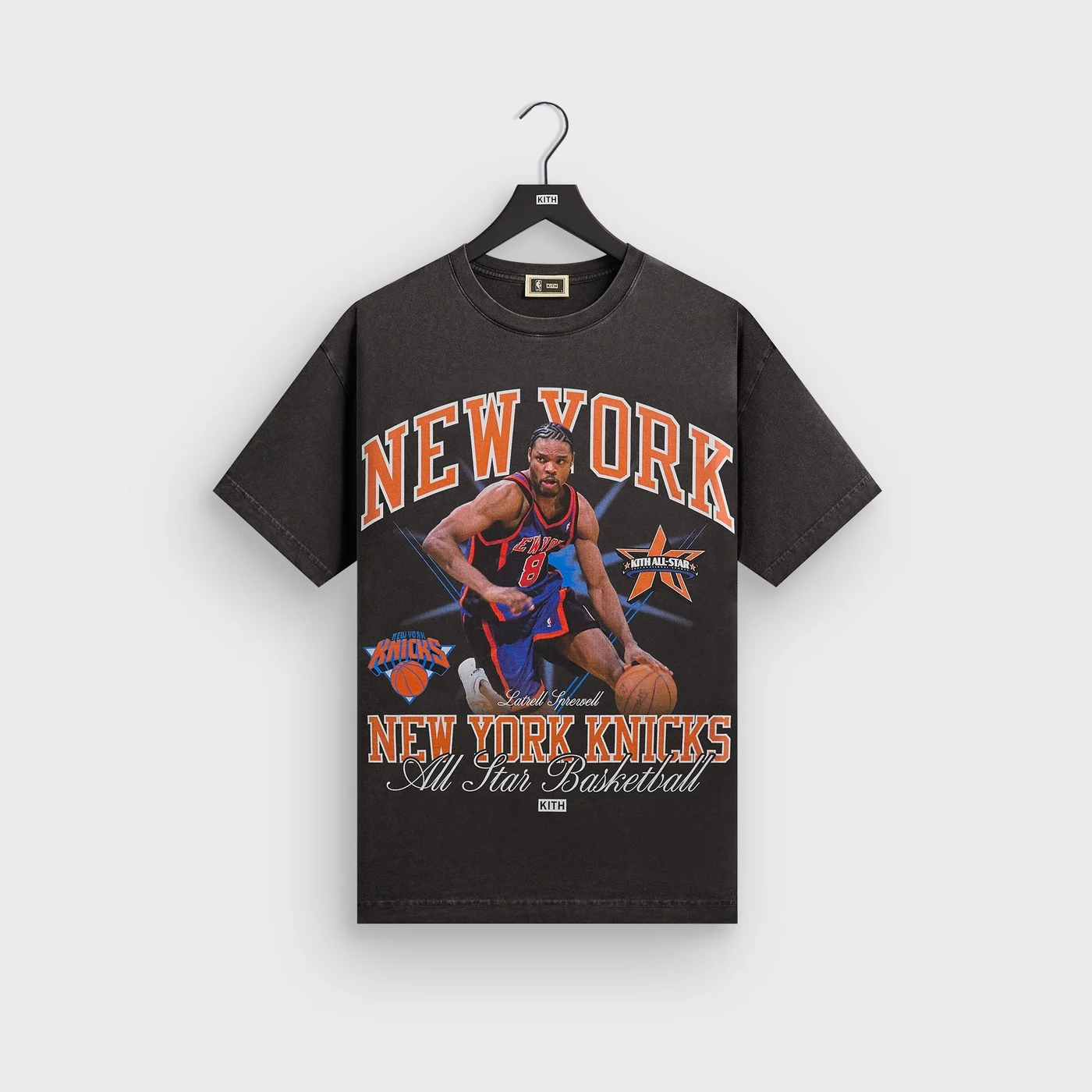 Kith for NBA All-Star New York Knicks Latrell Sprewell Vintage Tee - Black