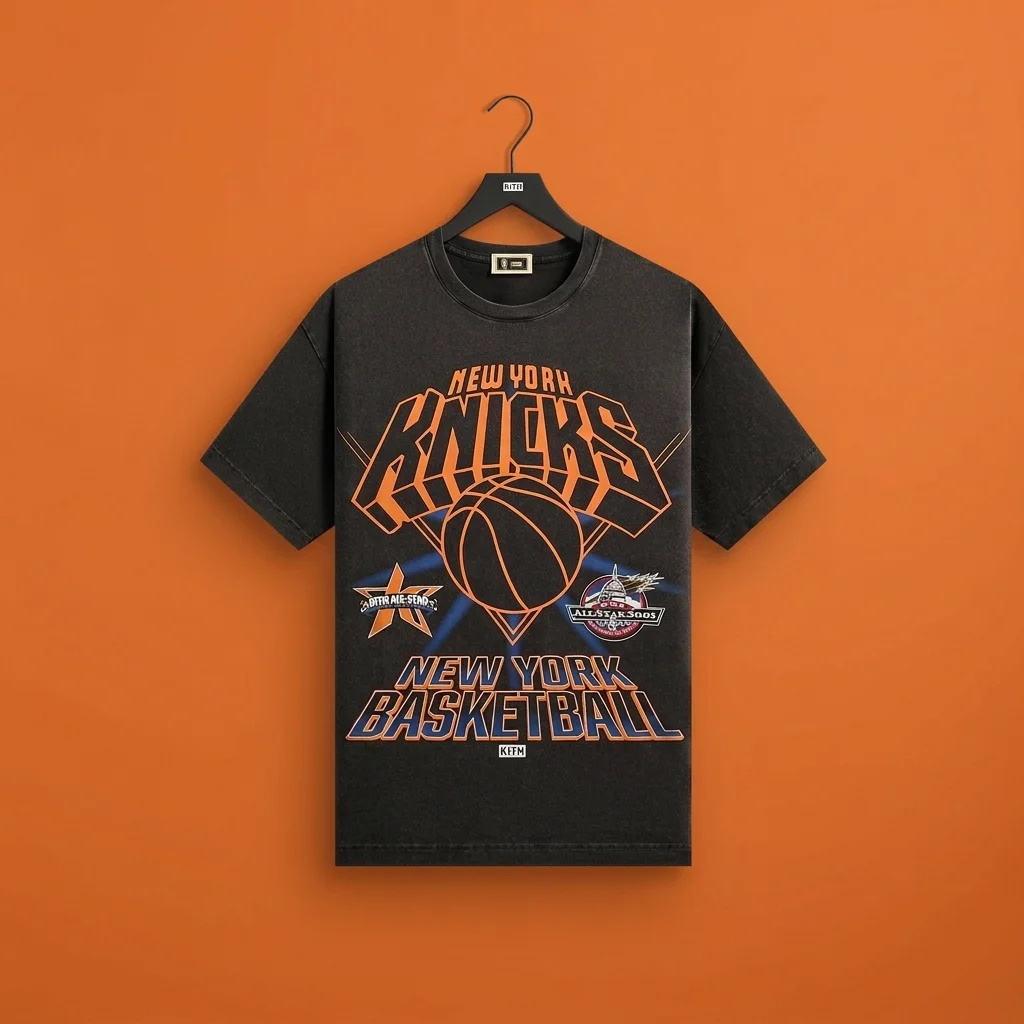 Kith for NBA All-Star New York Knicks Vintage Tee - Black