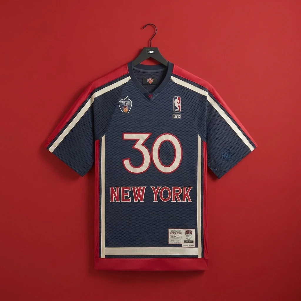 Kith for the New York Knicks Bernard King Mesh Shirt - Nocturnal