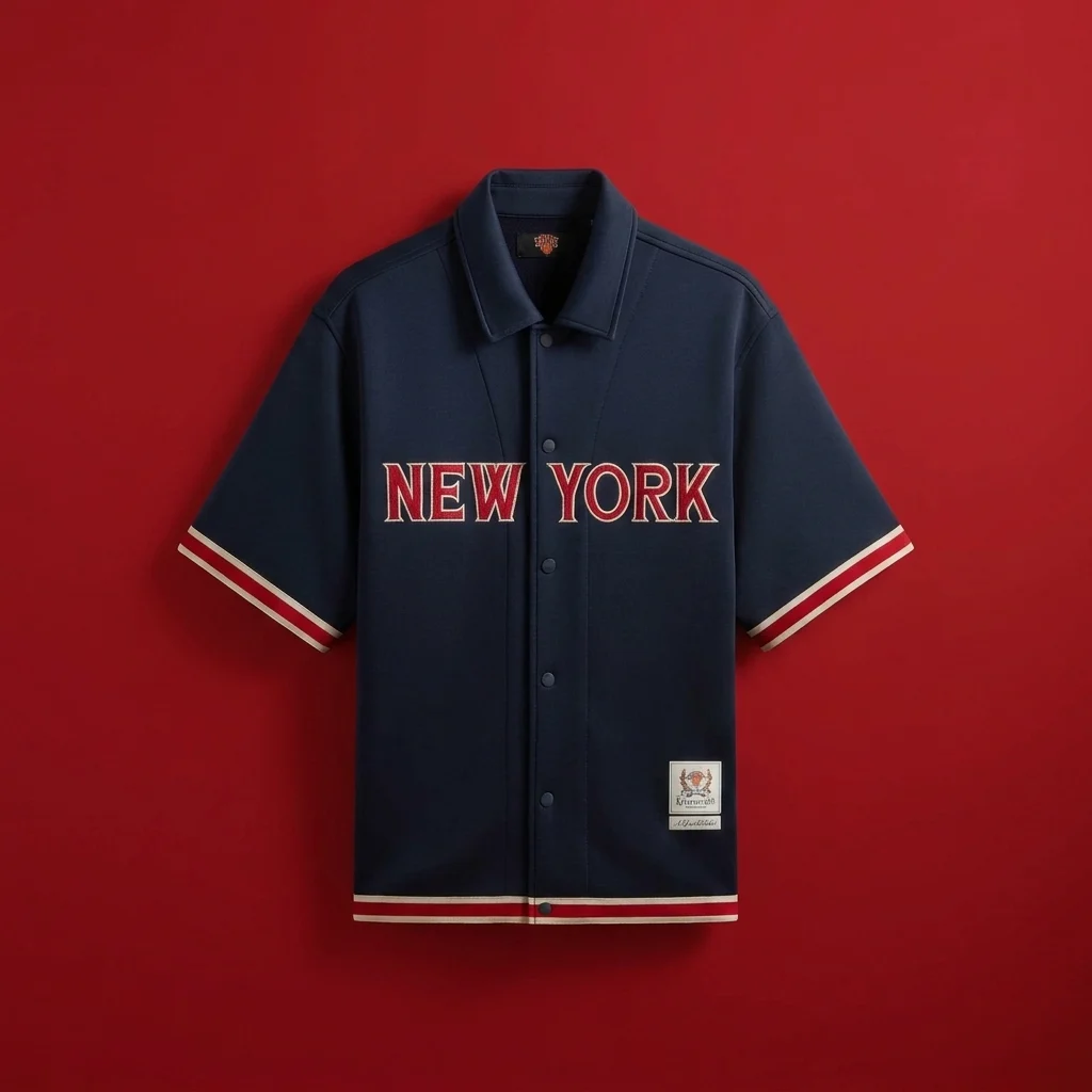 Kith for the New York Knicks Bernard King Woodpoint Shirt - Nocturnal