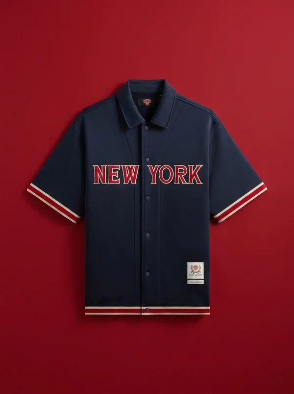 Kith for the New York Knicks Bernard King Woodpoint Shirt - Nocturnal