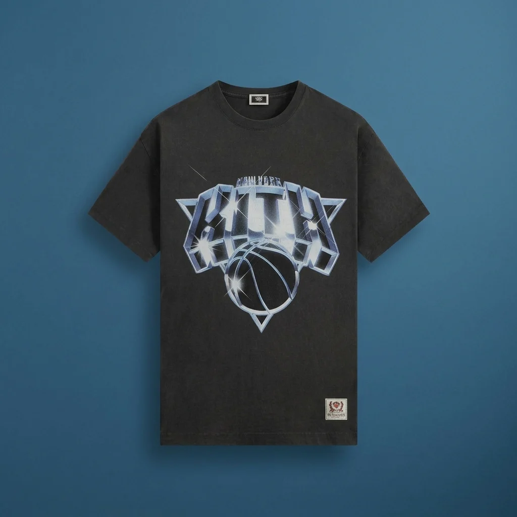 Kith for the New York Knicks Chrome Vintage Jones Tee - Black