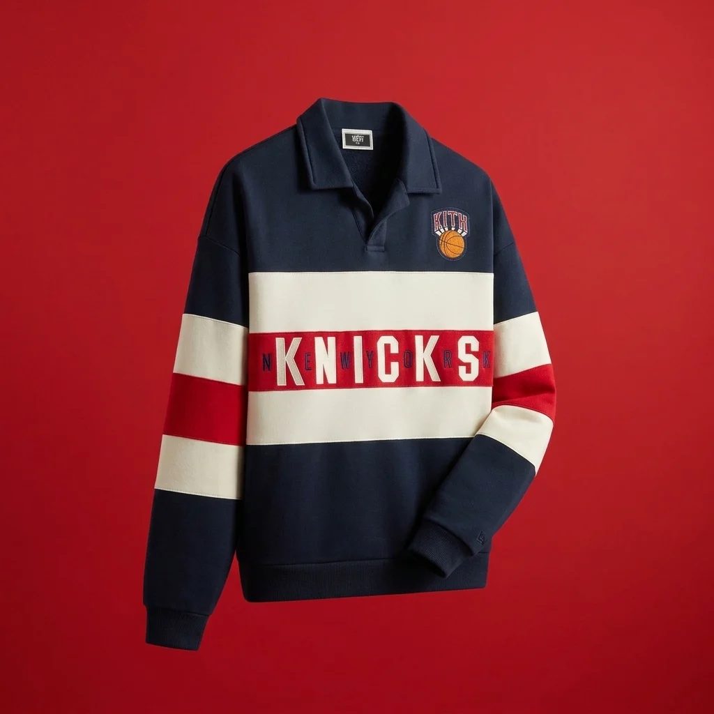Kith for the New York Knicks Classic Nelson Rugby - Nocturnal