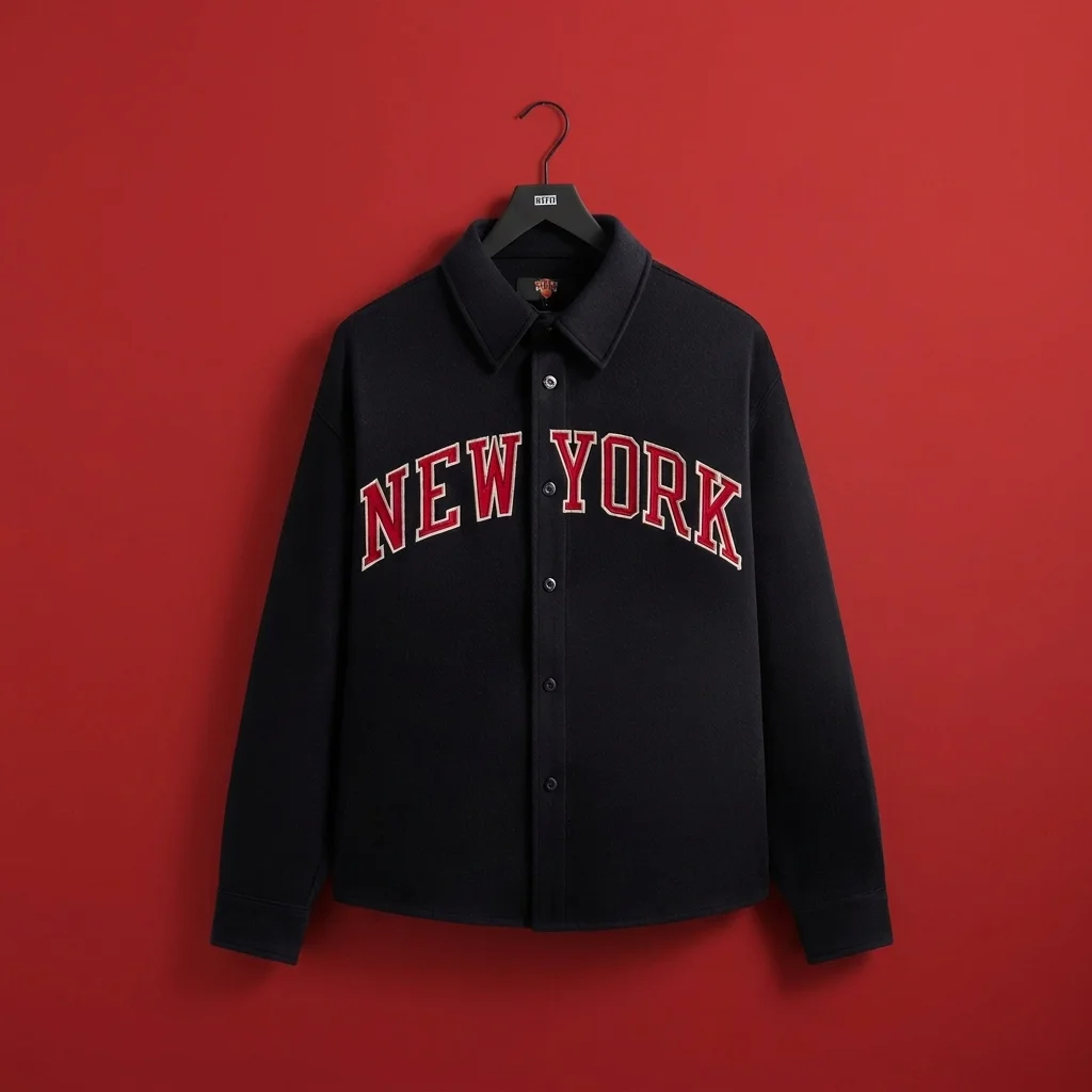 Kith for the New York Knicks Felted Apollo Shirt - Nocturnal