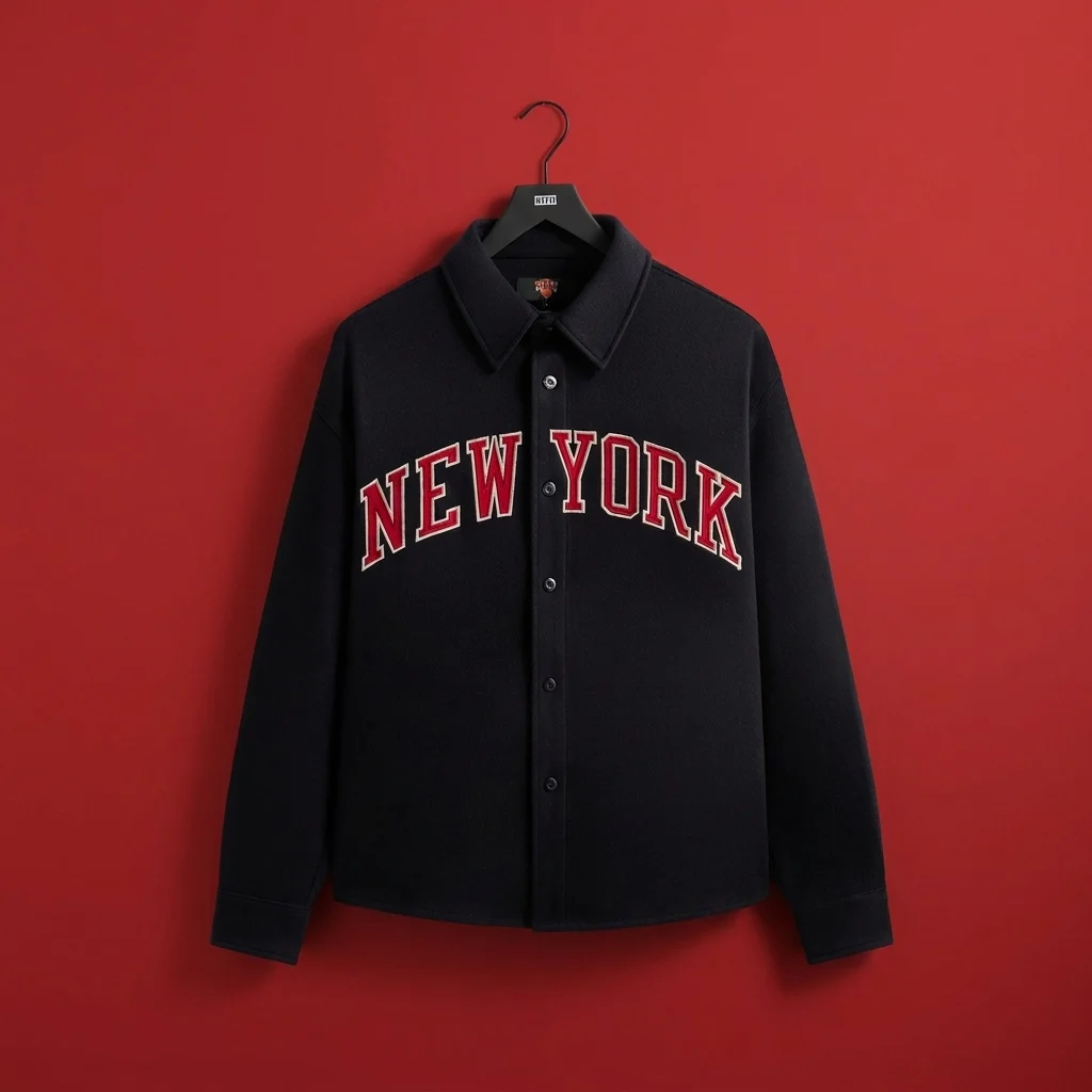 Kith for the New York Knicks Felted Apollo Shirt - Nocturnal