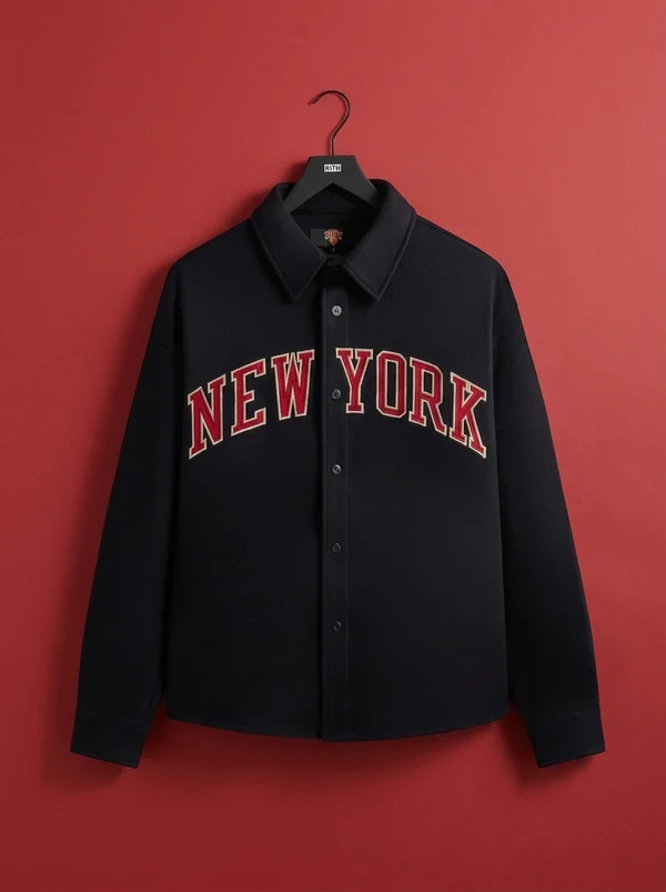 Kith for the New York Knicks Felted Apollo Shirt - Nocturnal