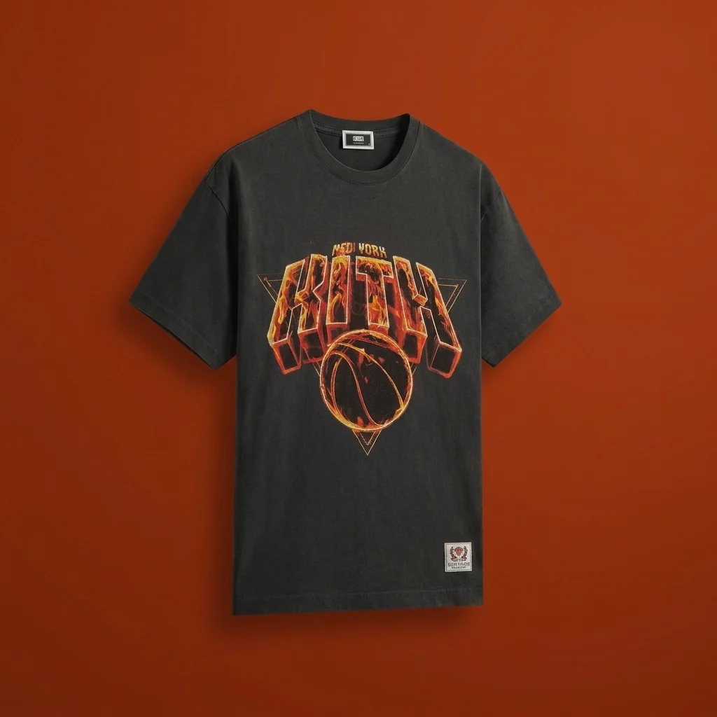 Kith for the New York Knicks Fire Vintage Jones Tee - Black