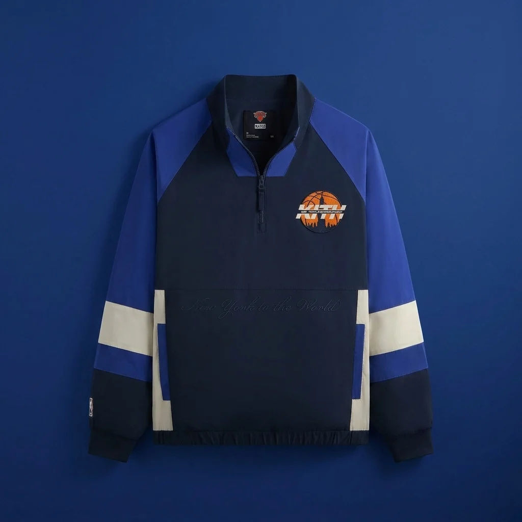 Kith for the New York Knicks Nylon Quarter Zip - Nocturnal