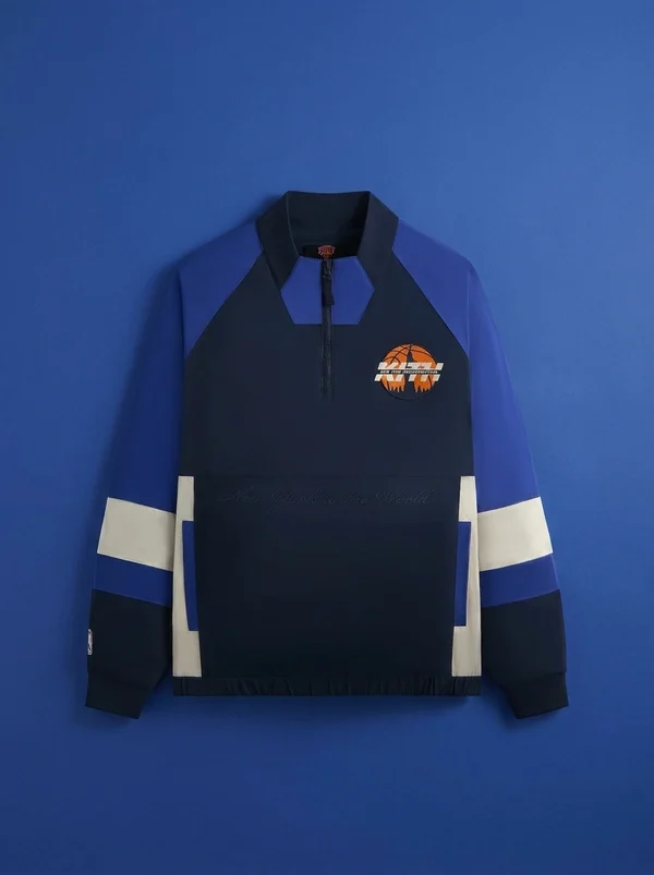 Kith for the New York Knicks Nylon Quarter Zip - Nocturnal