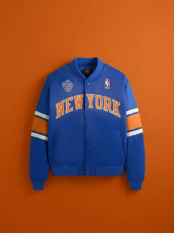 Kith for the New York Knicks Patrick Ewing Classic Satin Bomber Jacket - Current