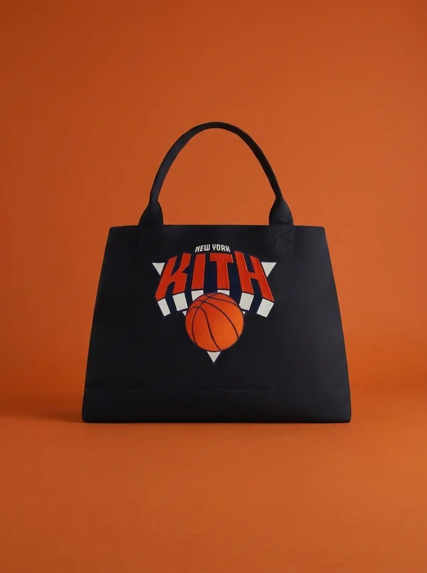Kith for the New York Knicks Playoffs Canvas Tote - Black