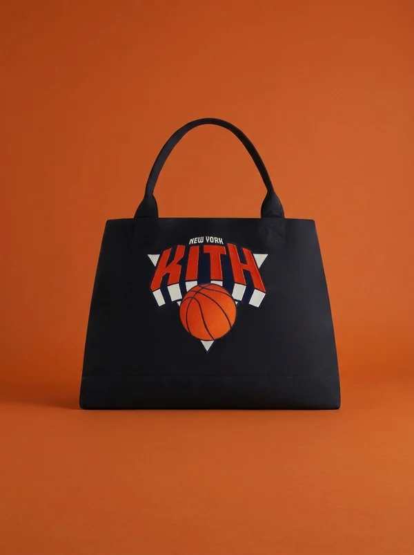 Kith for the New York Knicks Playoffs Canvas Tote - Black